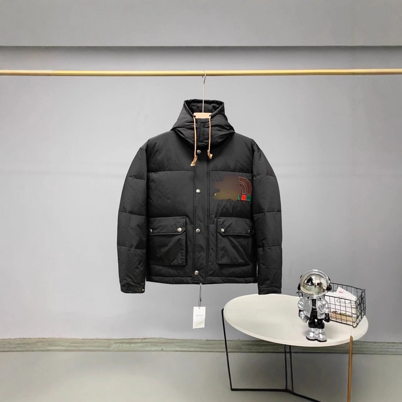 The North Face hooded down jacket